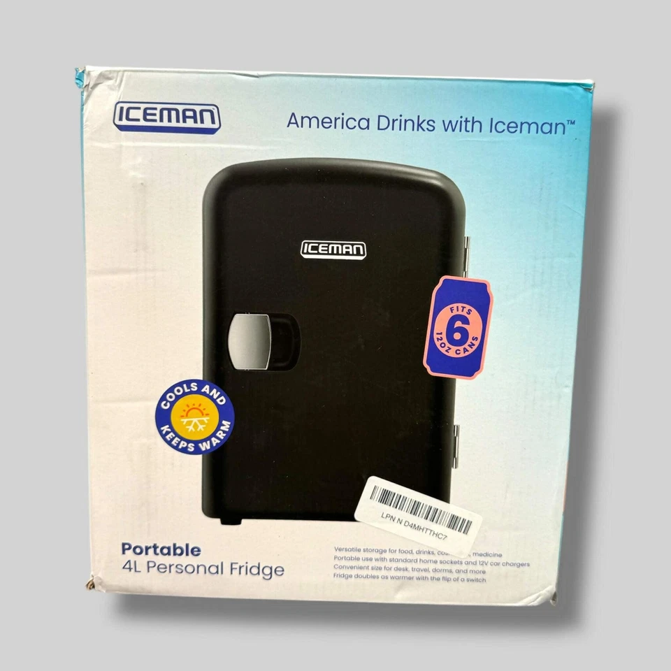Chefman | Iceman Mini Nevera Portátil, 4 Litros, Negra | Nueva En Caja Foto 1 de 1