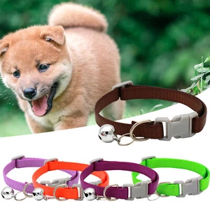Juego de hebillas ajustables con cuello de gato de nailon para mascotas para cachorros pequeños seguridad - Imagen 1 de 16