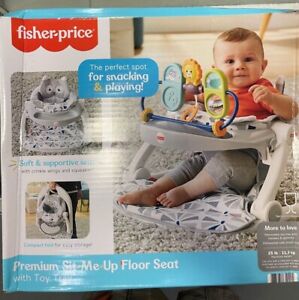 Fisher Price Premium SIT-ME-UP FLOOR SEAT With Tray Gray Owl