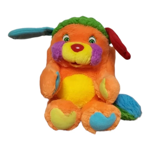Popples Orange Puzzle Plush 1985 American Greetings 12" Vintage Rare Cover