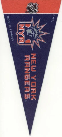 NEW YORK RANGERS MINI NHL FELT PENNANT 9" LONG OFFICIALLY LICENSED HOCKEY Cover