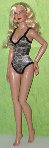 Ready2Wear Leopard Lycra Teddy Outfit fit 17" DeeAnna & DeDe Denton Peggy - Picture 1 of 1