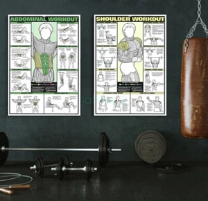 BICEPS FOREARM WALL CHART Professional Weight Training Fitness Gym POSTER 3 SIZE - Picture 1 of 13
