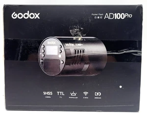 Flash de bolsillo con luz de modelado Godox AD100 Pro - negro - recargable - Imagen 1 de 8