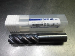 Melin UHP+ 5/8" 5 Flute Carbide CR Endmill 5/8" Shank MTi5-R-0625-R060-C3 (LOC2 - Picture 1 of 4