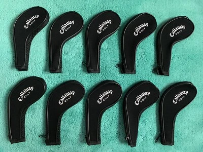 CALLAWAY GOLF ZIPPED IRON HEAD COVERS - Image 1 of 2