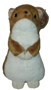 Ty Beanie Bebé Mediano Okojo Japón 9" Marrón Blanco Gloria Familia Armiño Comadreja NUEVO - Imagen 1 de 9