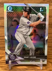 GRANT LAVIGNE Refractor 1st Bowman 2018 Bowman Chrome Draft ROCKIES - Bild 1 von 2