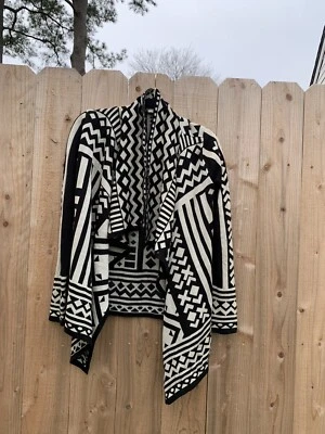 Cárdigan abierto drapeado estampado Southwest Stars otoño pequeño otoño informal Foto 1 de 4