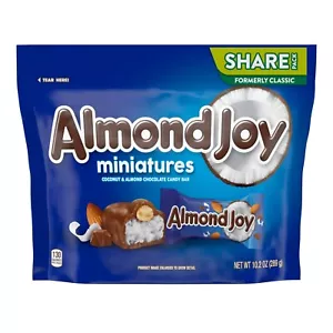 ALMOND JOY COCONUT ALMOND MILK CHOCOLATE MINI CANDY 10.2oz - PACK OF 3 - Picture 1 of 1