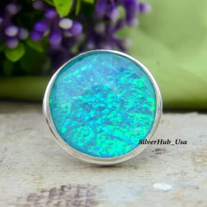 Australian Triplet Opal 925 Sterling Silver Spinner Ring Valentine Jewelry HK-8 - Picture 1 of 7