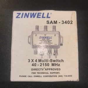 Zinwell Sam-3402 3 X 4 Multi-switch 40-2150 MHz DirecTV Approved - NEW - Picture 1 of 4