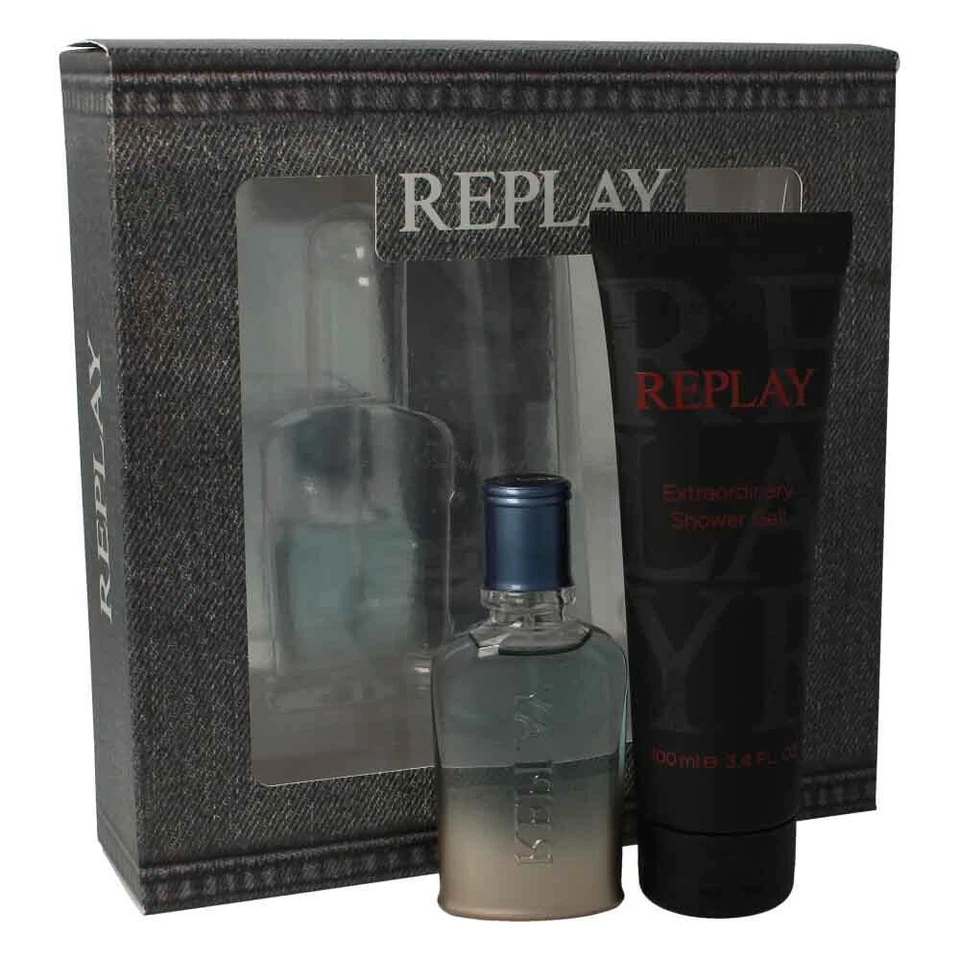 Replay Jeans Spirit For Him Set ( Edt 30 ml + Duschgel 100 ml ) - Bild 1 von 1