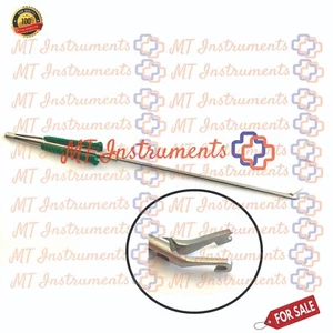 Minimally Invasive Cardiac Surgery MICS  Knot Pusher Forceps 45° German Steel A+ - Afbeelding 1 van 4