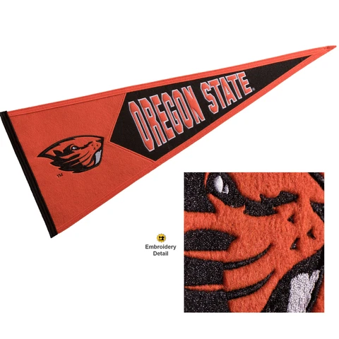 OSU Beavers Embroidered and Wool College Pennant Cover