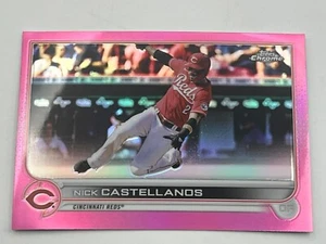 ⭐2022 Topps Chrome Baseball Card #4 Nick Castellanos - Cincinnati Reds - Pink ⭐ - Picture 1 of 3