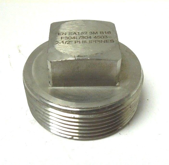 Tapon Hexagonal Roscado NPT De 1/2 Pulgada, Acero Inoxidable 304 - Para Tuberías Y Sistemas De Presión