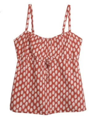 Camiseta sin mangas Patagonia naranja abertura trasera sin mangas correa ajustable cáñamo algodón talla 2 Foto 1 de 4