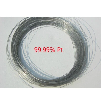 1pcs 99.99% Purity Platinum Pt Wire Diameter 0.1mm to 1mm Flame Reaction - Image 1 of 4