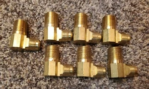(7) 1/2" Inch Flare x 1/2" Inch Male Pipe Thread Brass Elbow SEVEN LOT !!! - Picture 1 of 1