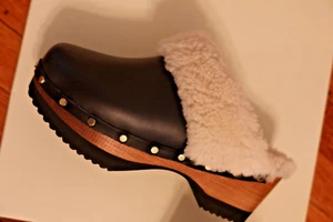 NEW! M.GEMI GRETA SHEARLING CLOG - Picture 1 of 7