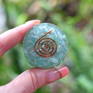 Aquamarine Orgone Tower Buster Powerful EMF & 5G Energy Protection 1.5in - Picture 1 of 10