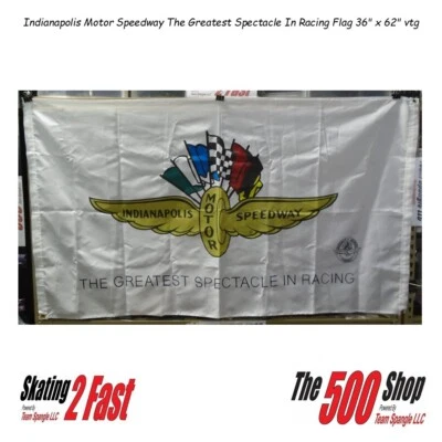 Indianapolis Motor Speedway The Greatest Spectacle In Racing Flag 36" x 62" de colección Foto 1 de 4