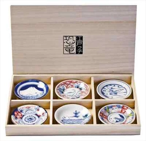 AWASAKA Edokko Dinosaur 6Piece Small Plate Set EK88-Y03 #702EK22 - Picture 1 of 2