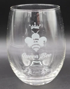 Queen Bee Stemless Wine Glass - Picture 1 of 7
