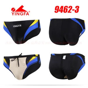 YINGFA 9462-3 MEN'S COMPETITION RACING TRAINING SWIMMING TRUNKS BRIEFS 2XL Sz 32 - Picture 1 of 2