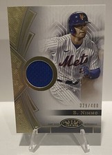 2023 Topps Tier One BRANDON NIMMO Game Used Relic Card #329/400 Mets T1R-BN