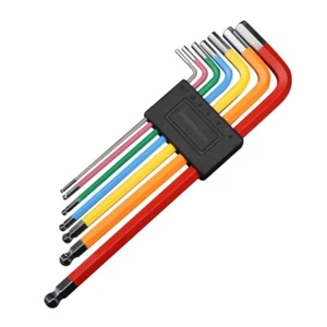 7 Piece Long Ball End Hexagon Allen Key Set 1.5 6mm Hex Key for Bicycles - Imagen 1 de 8