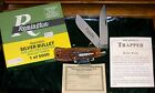 Remington R1128 Knife Bone Stag Silver Bullet Trapper #3004 W/Packaging,Papers