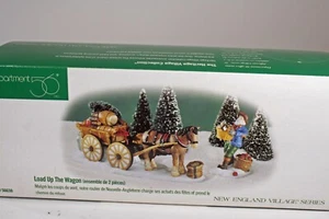 Dept 56 New Enland Village - Loadup The Wagon - Set of 2- NOS - Imagen 1 de 2