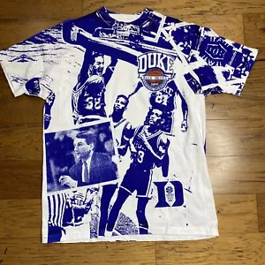 Vtg 1991 NOS DUKE Blue Devils Champion Tag Double Sided AOP Mike Krzyzewski NCAA - Picture 1 of 12