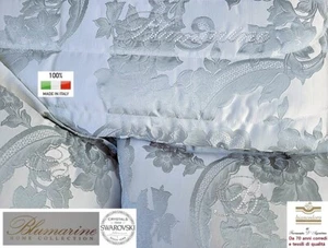 BLUMARINE quilt coperta + 2 cuscini in tessuto jacquard damascato con SWAROVSKI - Picture 1 of 13