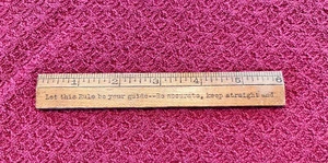 Vintage Advertising Ruler NICHOLSON TYPEWRITER EXCHANGE Baltimore Rare 6" Ruler - Picture 1 of 3