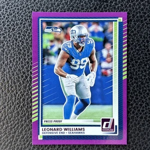 Leonard Williams - 2025 Panini Donruss #136 Purple Press Proof - Bild 1 von 2