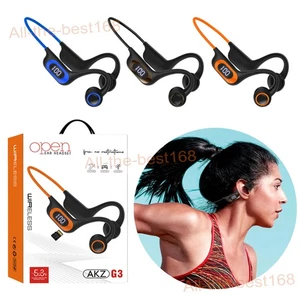 Bluetooth 5.3 Bone Conduction Headphones Sport Open Ear Earphone Earbuds Headset - Imagen 1 de 20
