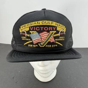 Vintage Persian Gulf War Victory Truckers Mesh Hat Orlando Headwear - Bild 1 von 10