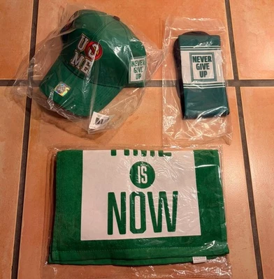 Подлинные носки, шляпа/кепка, полотенце и толстовки WWE John Cena Boston Farewell Tour - Изображение 1 из 4