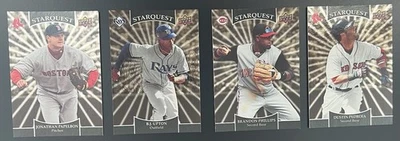 Upper Deck Starquest Gold 2009 raro - Lote de 4 cartas - Papelbon, Pedroia, Upton Foto 1 de 4