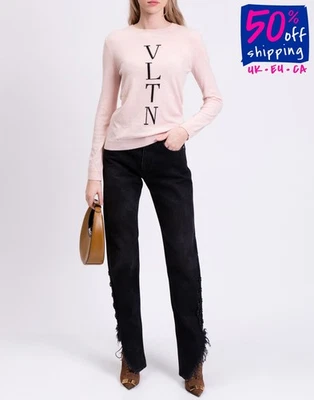 RRP€1200 VALENTINO VLTN Jumper IT42 US6 UK10 M Cashmere Angora & Wool Blend - Image 1 of 4