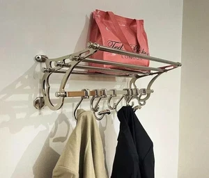 Portaequipajes Francés Perchero Tren Montado en la Pared Lujo Sombrero Baño Estante - Imagen 1 de 22