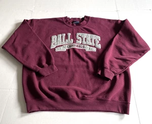 Ball State University Sweatshirt Unisex L Crewneck MV Sport gesticktes Logo - Bild 1 von 12