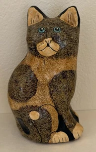 Katze Kater - vintage Figur - Pappmaché - Bild 1 von 6