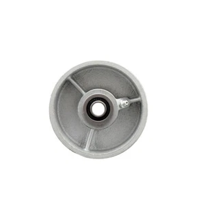 Rueda de hierro fundido semi acero SCC -4" solo con rodamiento de bolas - diámetro de 1/2" - 700 libras vacía - Imagen 1 de 3