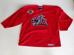Columbus Blue Jackets Center Ice Jersey CCM NHL XXL 2XL Red Vintage Hockey - Picture 1 of 10