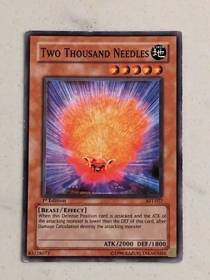 Two Thousand Needles | AST-027 | 1st Edition | Lightly Played | Yu-Gi-Oh Card - Image 1 of 2