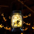 Fairy Dog jar Light Outdoor Decor Solar Fairy Lantern Solar Lanterns for Patio G